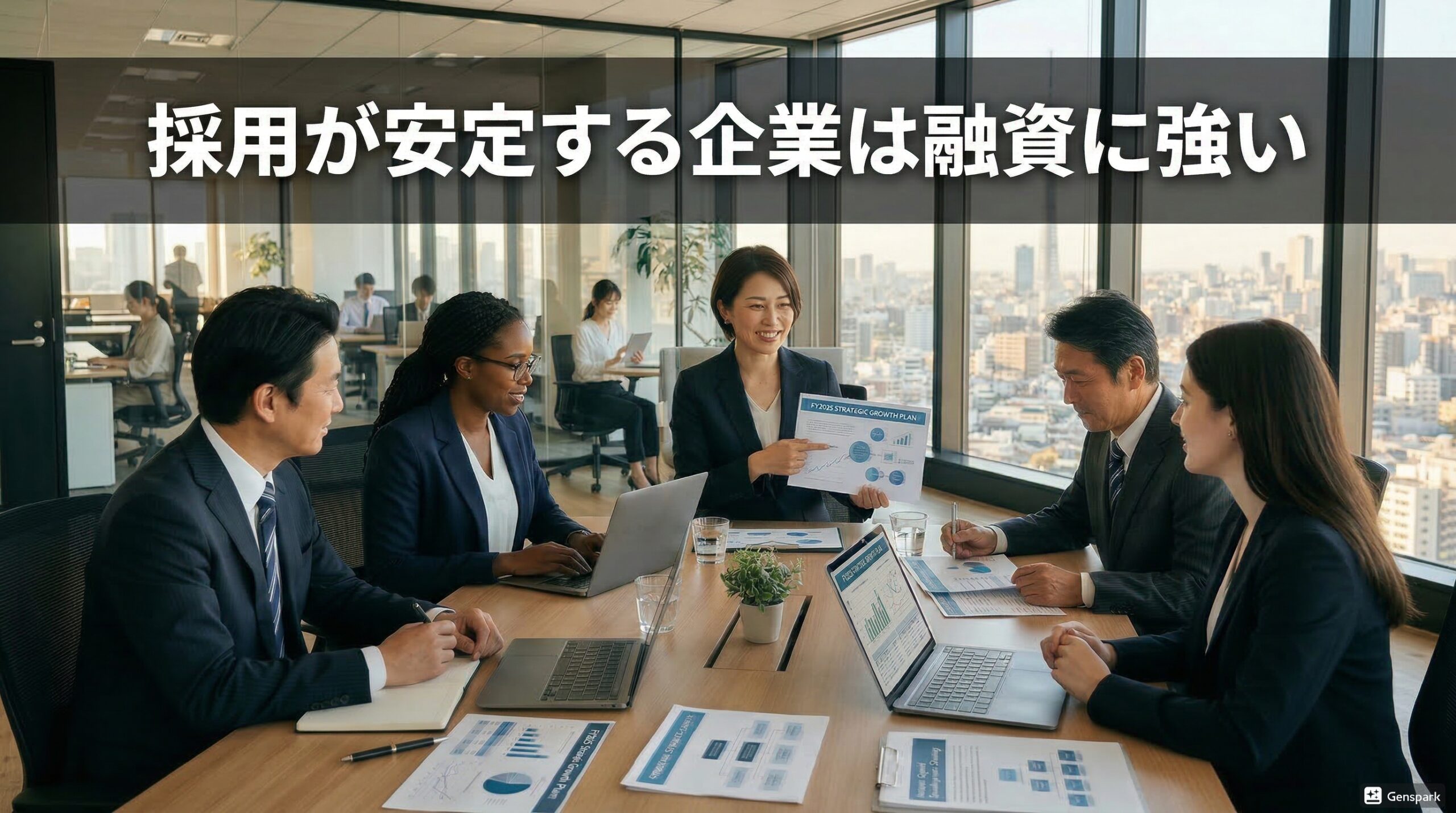 採用が安定する企業は融資に強い