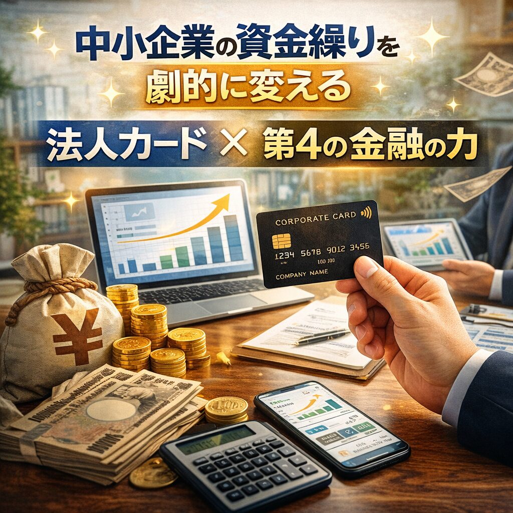中小企業の資金繰りを劇的に変える法人カード×第4の金融の力