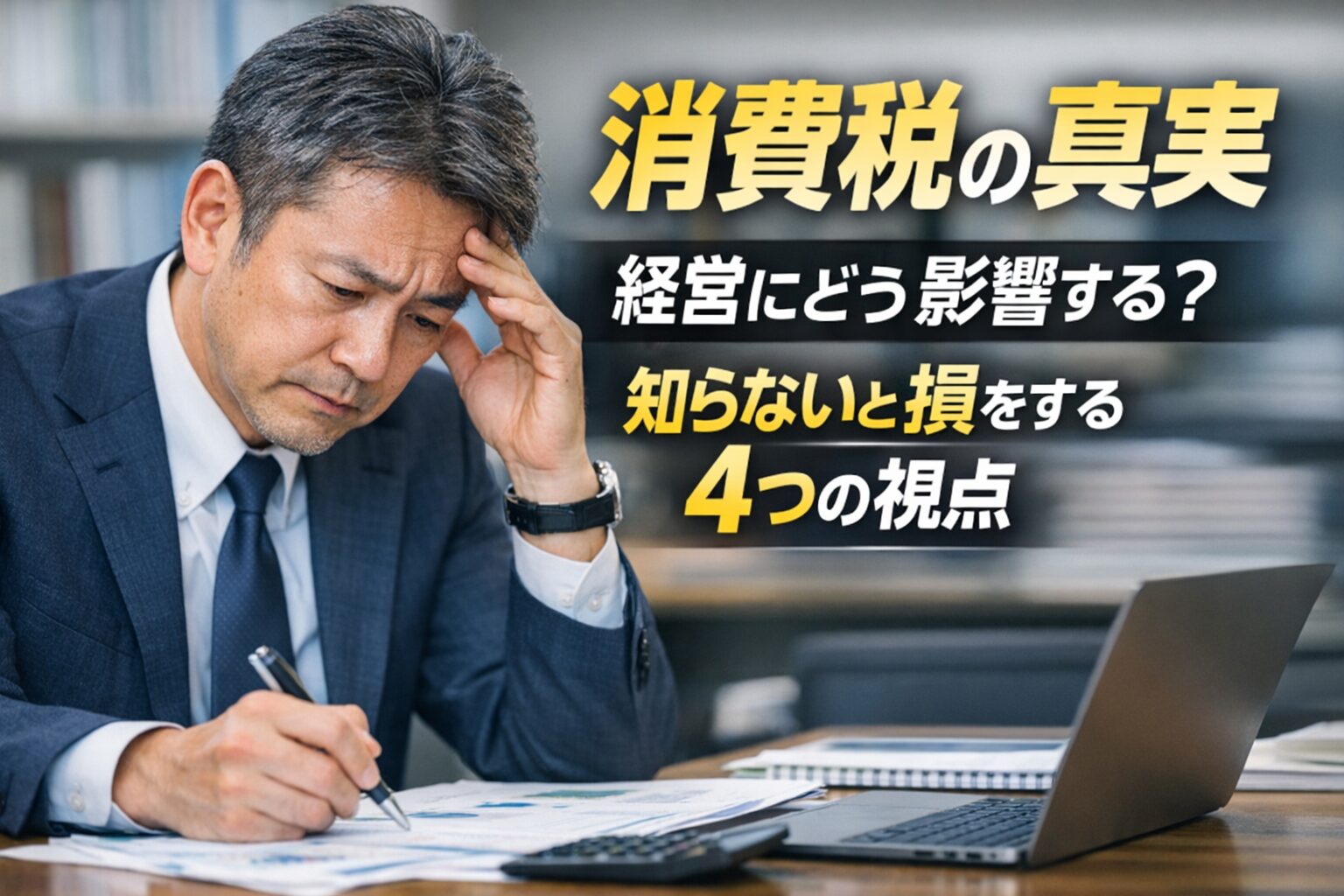 消費税の本当の仕組み：実は“中小企業の利益と雇用”を圧迫する税制だった
