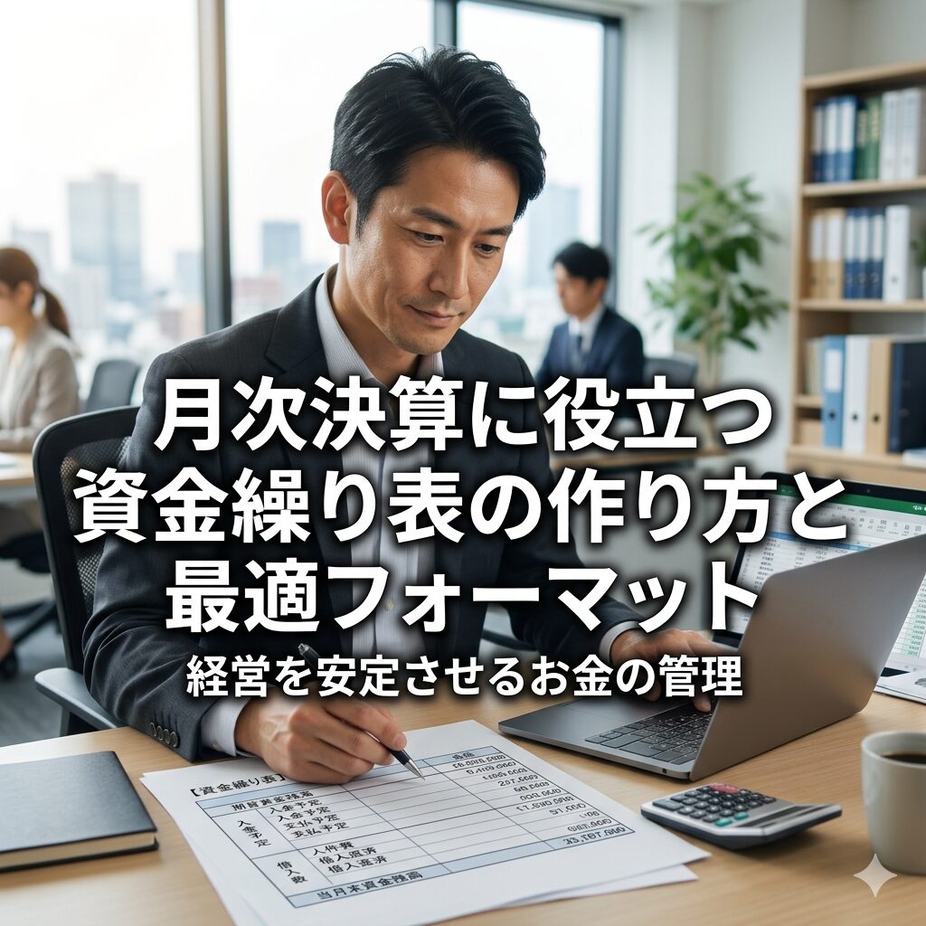 月次決算に役立つ資金繰り表の作り方と最適フォーマット