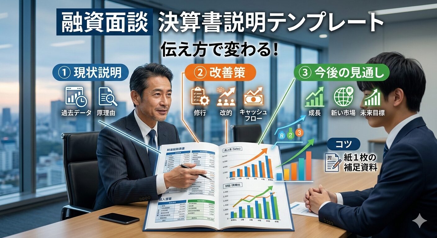 融資面談時に使える決算書説明テンプレート