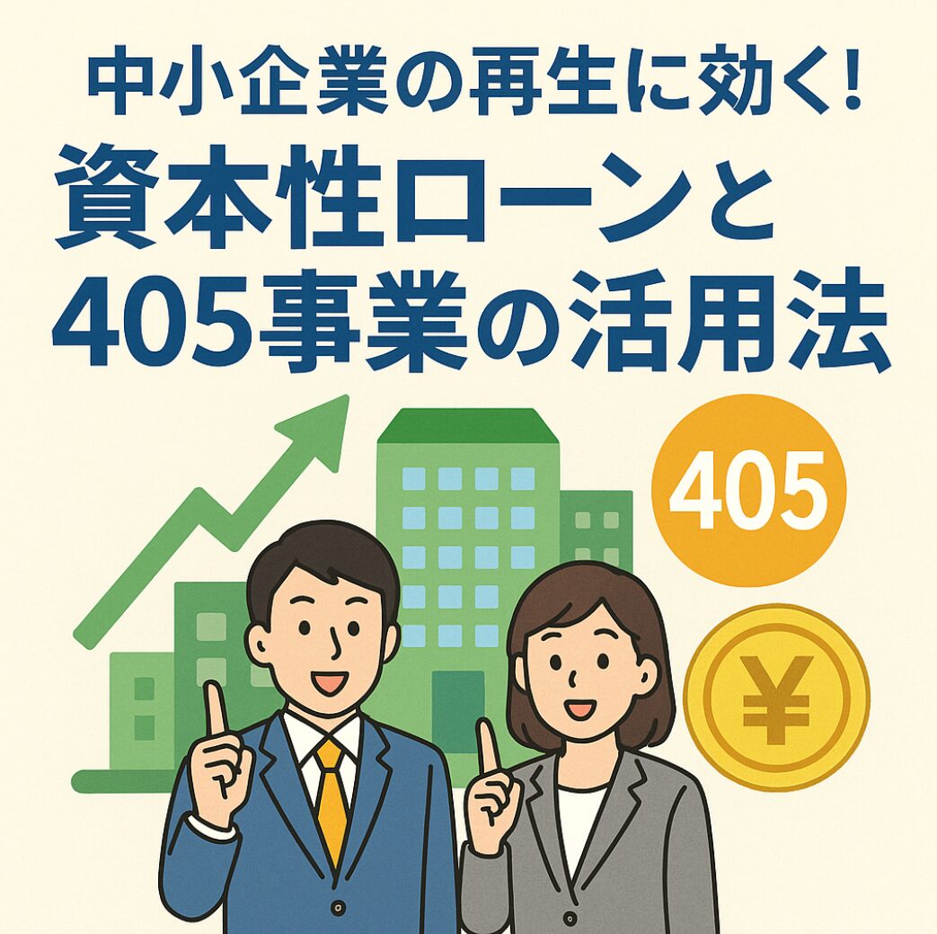中小企業の再生に効く!資本性ローンと405事業の活用法