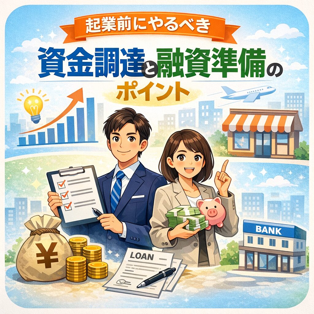 起業前にやるべき資金調達と融資準備のポイント